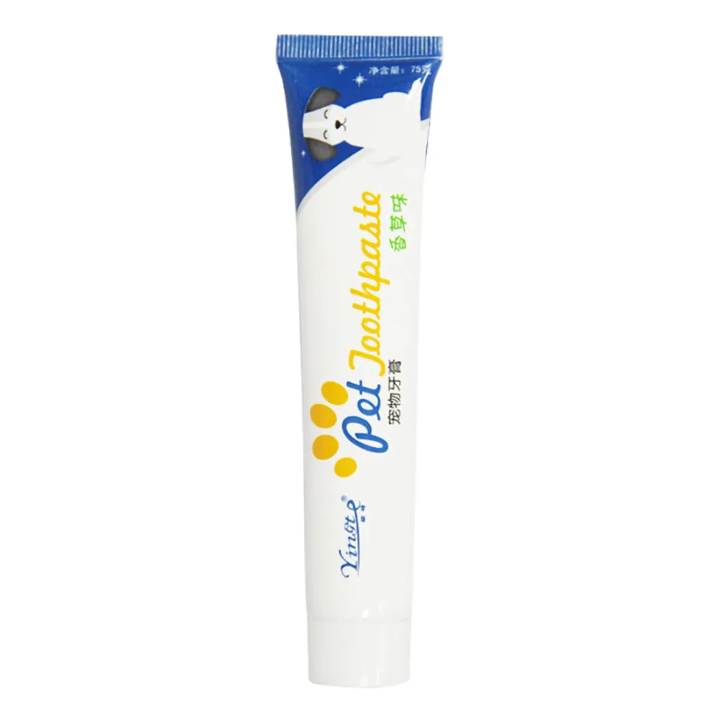 New Pet Dog Vanilla Beef Taste Enzymatic Toothpaste For Dog Healthy Reduce Tartar Toothpaste Care Pet Teeth Cleaning Supplies#Y