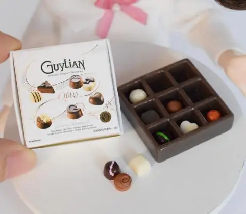 1set chocolate 1/12 масштаб ролевые игры миниатюрный кукольный домик супермаркет магазин кукла еда напиток Декор Аксессуары игрушка - Цвет: 1set chocolate