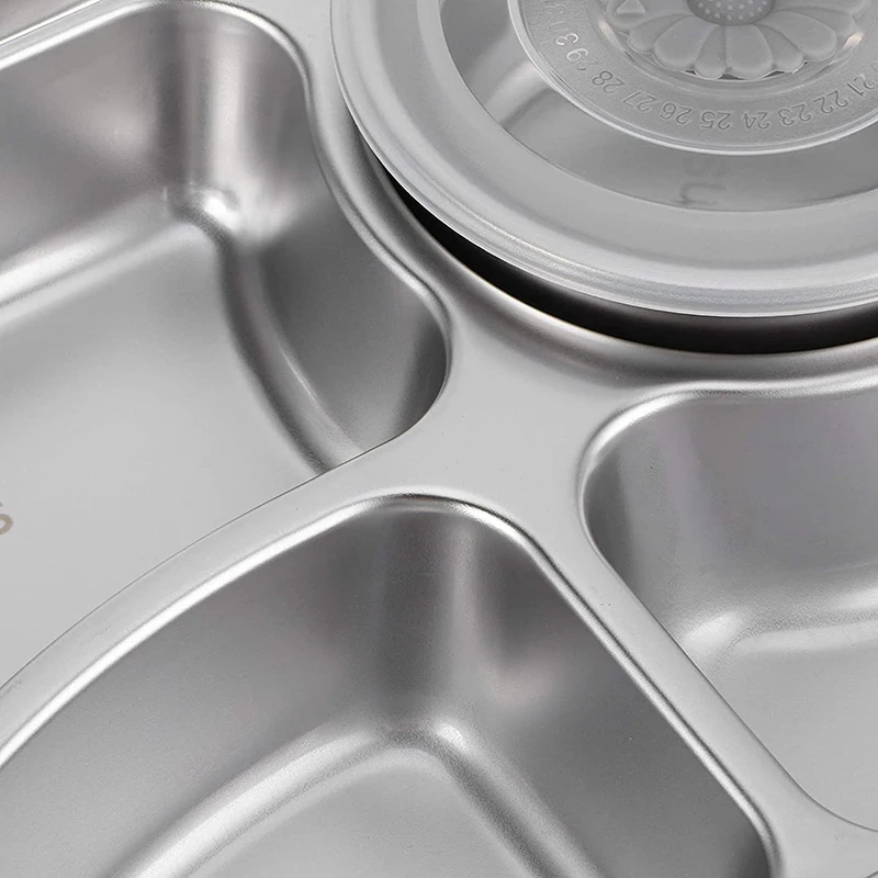 Cute Bento Lunch Box for Kids School Children Microwavable Stainless Steel Kindergarten Children's Bread Sandwich Food Box