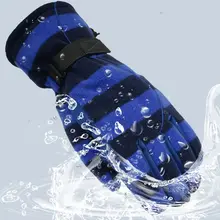 Практичные противоскользящие Водонепроницаемые зимние Термические перчатки прочные флисовые регулируемые лыжные перчатки для спорта на открытом воздухе Сноуборд Зимние перчатки