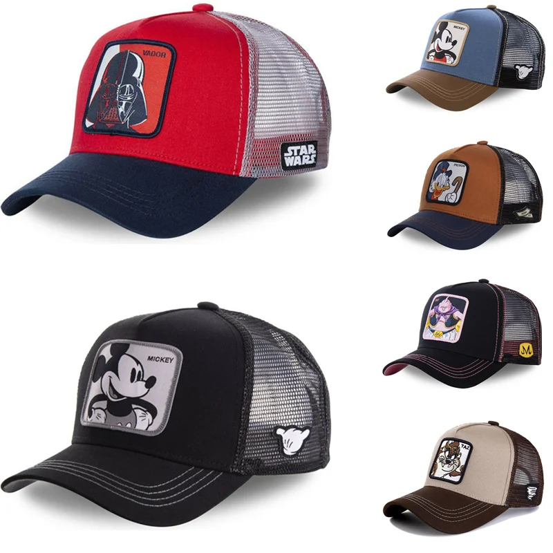 Новый бренд Disney с принтом Звездные войны Микки Маусом Snapback хлопок Бейсбол Кепки