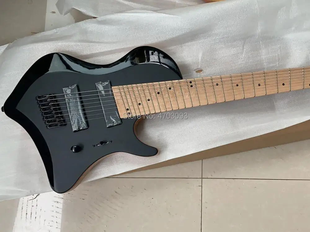 

Custom Guitar,Iban Model, 8 Strings, Black Electric Guitar,Black Hardware,Free Shipping