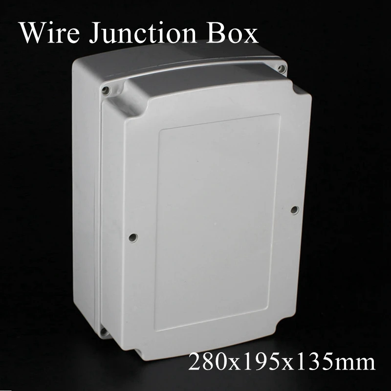 

280x190x135mm ABS IP65 Waterproof Plastic Wire Junction Box Distribution Enclosure Project Case Electronic Terminal Instrument