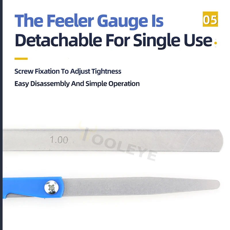 Feeler Gauge 89A32 Inch Spark Plug Gap Thickness Measurement Tool Probes Meter Valves