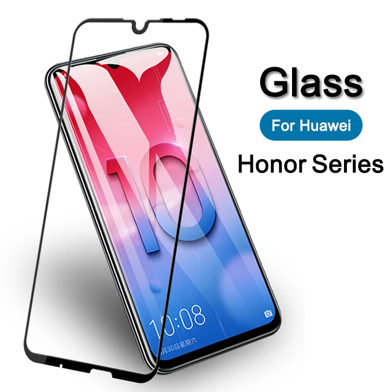 

Protective Glass On For Huawei Honor 10 lite light 10lite Screen Protector Tempered Glass on huavei honer 9 lite 8x trempe verre