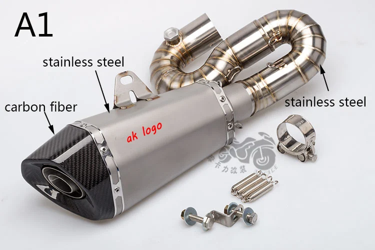 

Motorcycle modified exhaust pipe muffler 08-16 CBR1000RR middle section carbon fiber Akrapovic exhaust pipe for CBR1000RR