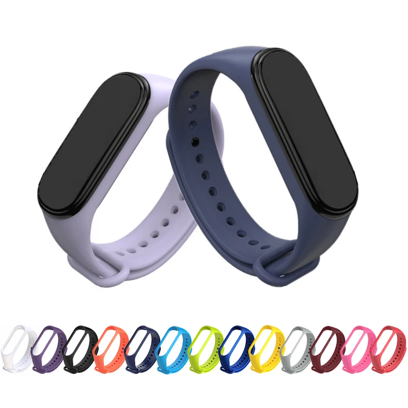 Браслет mi для Xiaomi Band 4 3 ремешок спортивных часов часы силиконовый браслет