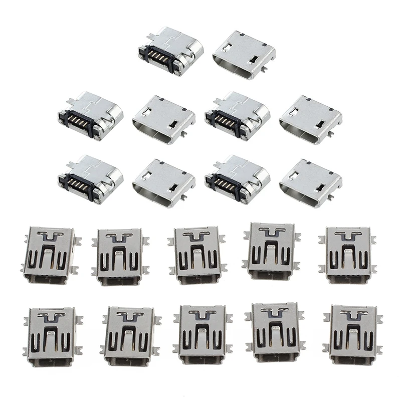 10 шт. Mini USB 5 Pin гнездовой разъем SMT &quotсделай сам&quot запасные Запчасти Тип B с