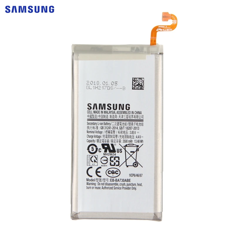Оригинальная Аккумуляторная батарея для SAMSUNG GALAXY A8 + 2018 Plus EB BA730ABE A800J A800S 3500