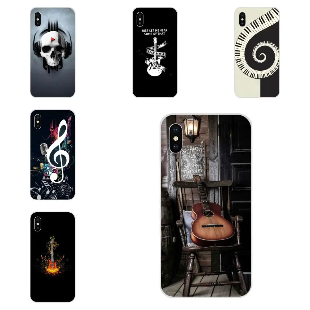 

Guitar White Bass Electric Music For Huawei P7 P8 P9 P10 P20 P30 Lite Mini Plus Pro Y9 Prime P Smart Z 2018 2019 Phone Case