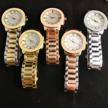 Новые из нержавеющей стали мужчины женщины пары кварцевые роскошные модные часы ювелирные изделия подарок Благородный Изысканный Элегантный благородный