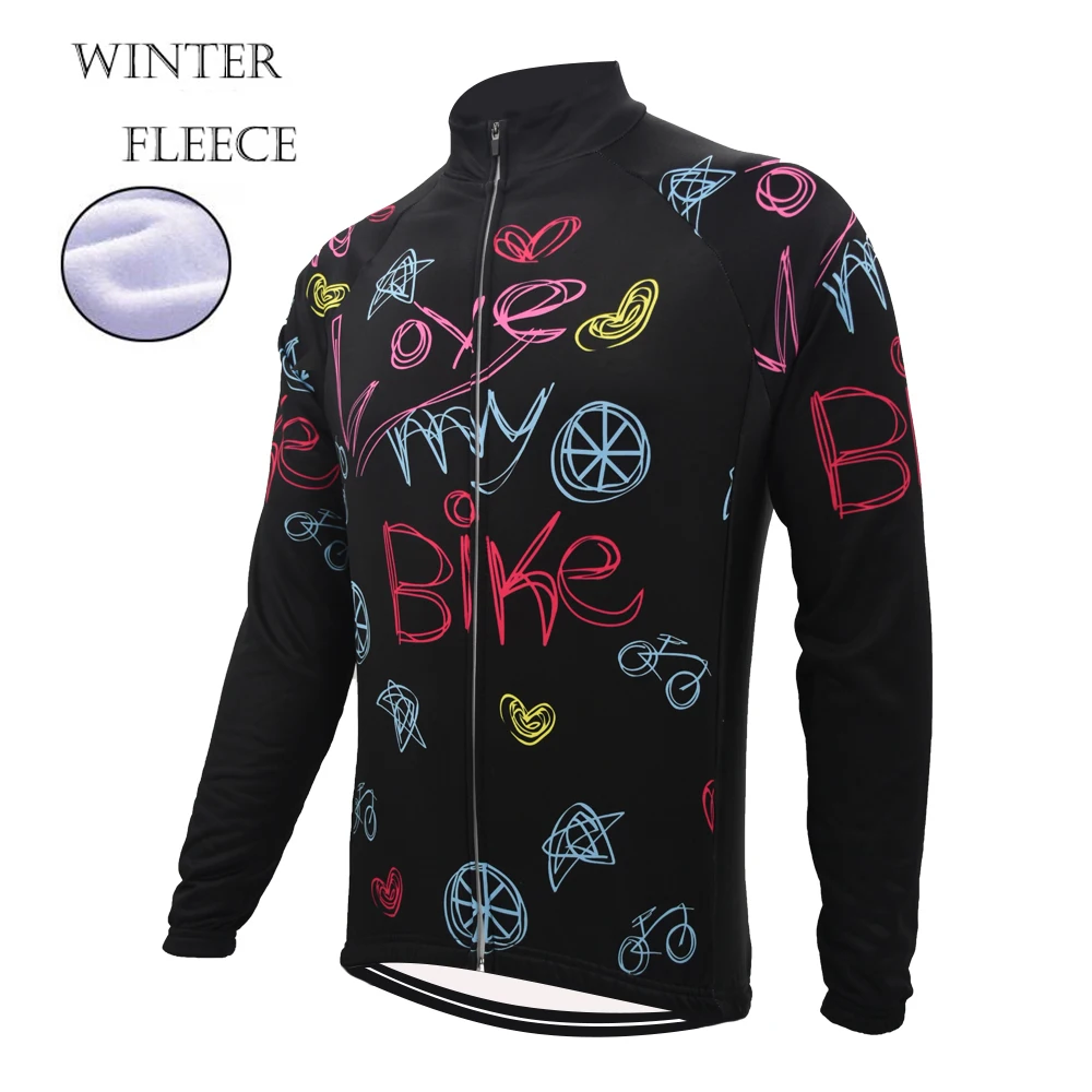 Love my bike Мужская велосипедная одежда jersery с длинными рукавами для ретро-велосипеда, зимняя флисовая шерсть и без флиса, велосипедная одежда schlafly осень - Цвет: Синий