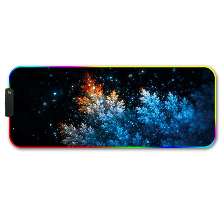 XGZ игровой коврик для мыши RGB большой коврик для мыши 80*30 см большой коврик для мыши Компьютерная светодиодная подсветка поверхность Padmause клавиатура Настольный коврик - Цвет: Type 2 Flash Tree
