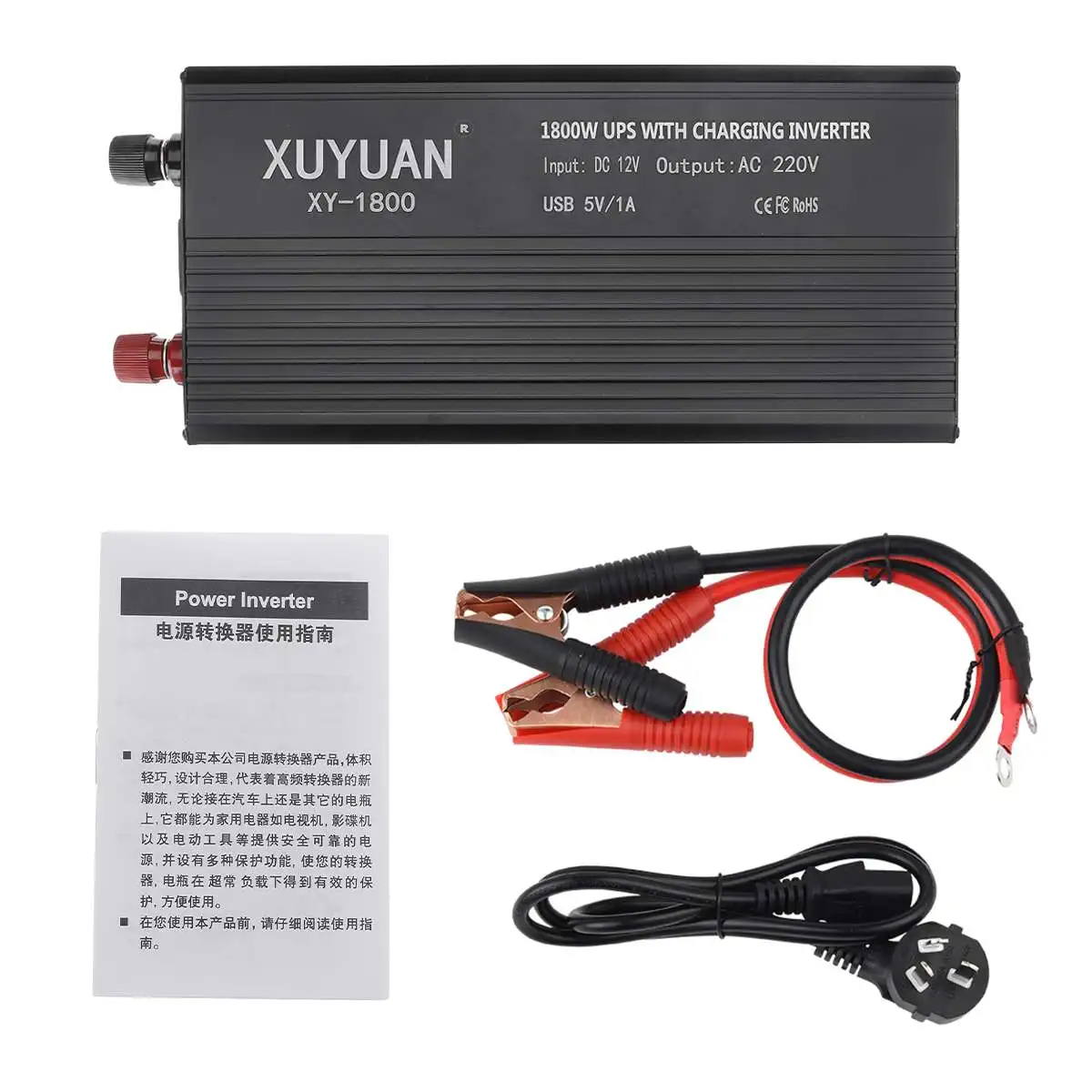 Инвертор 12V 220V 3000/4000/5000W верхушкой с UPS изменение ЖК-монитор Синусоидальная волна Дисплей сетки 12V постоянного тока до 220V Солнечный Мощность инвертор для автомобиля грузовика