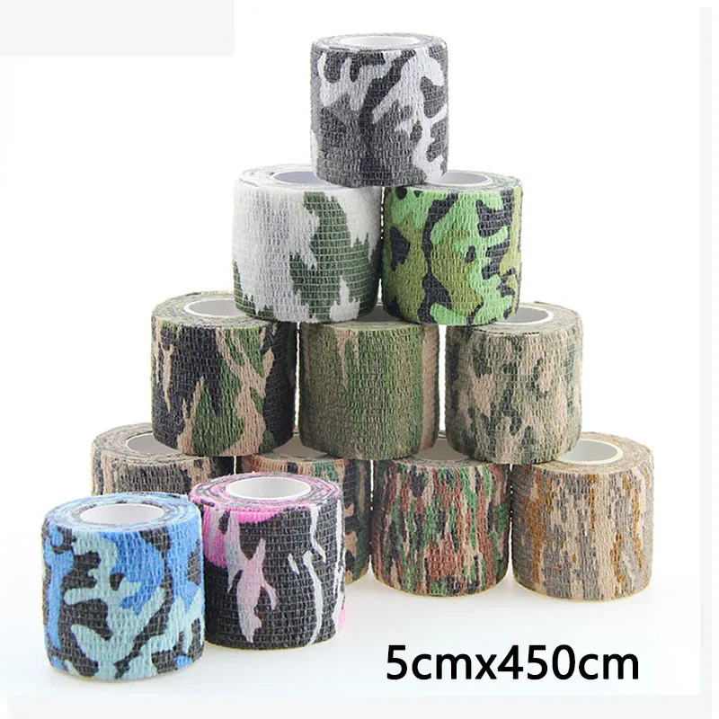 

7pcs/lot camouflage Kinesiology Tape Sports Bandage Non-woven Fabric Recovery Athletic Fitness Protector Muscle Elastic Strap