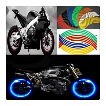 

17" 18" Reflective Motorcycle Tire Rim Stripe Wheel Sticker For SUZUKI GSXR 600 GSXR 750 BKING GSXR 1000 GSXR 600