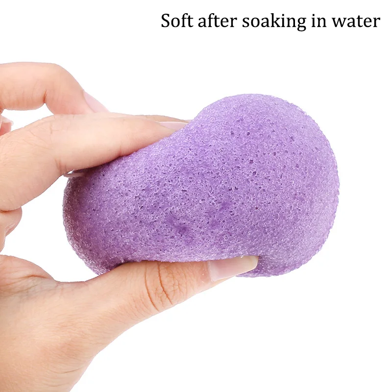 4 цвета, спонж Konjac, косметический спонж для лица, косметический спонж для ухода за кожей лица, инструменты для очистки макияжа