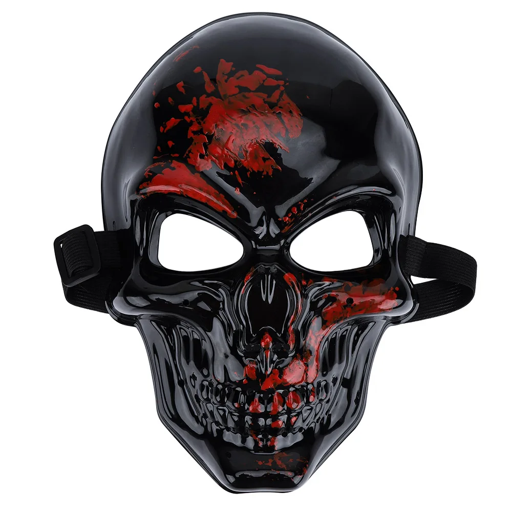 Светодиодная маска на Хэллоуин, вечерние маскарадные маски, неоновая маска, светильник светится в темноте, тушь для ресниц, страшная маска, светящаяся маска, Очищающая маска - Цвет: DIY MASK