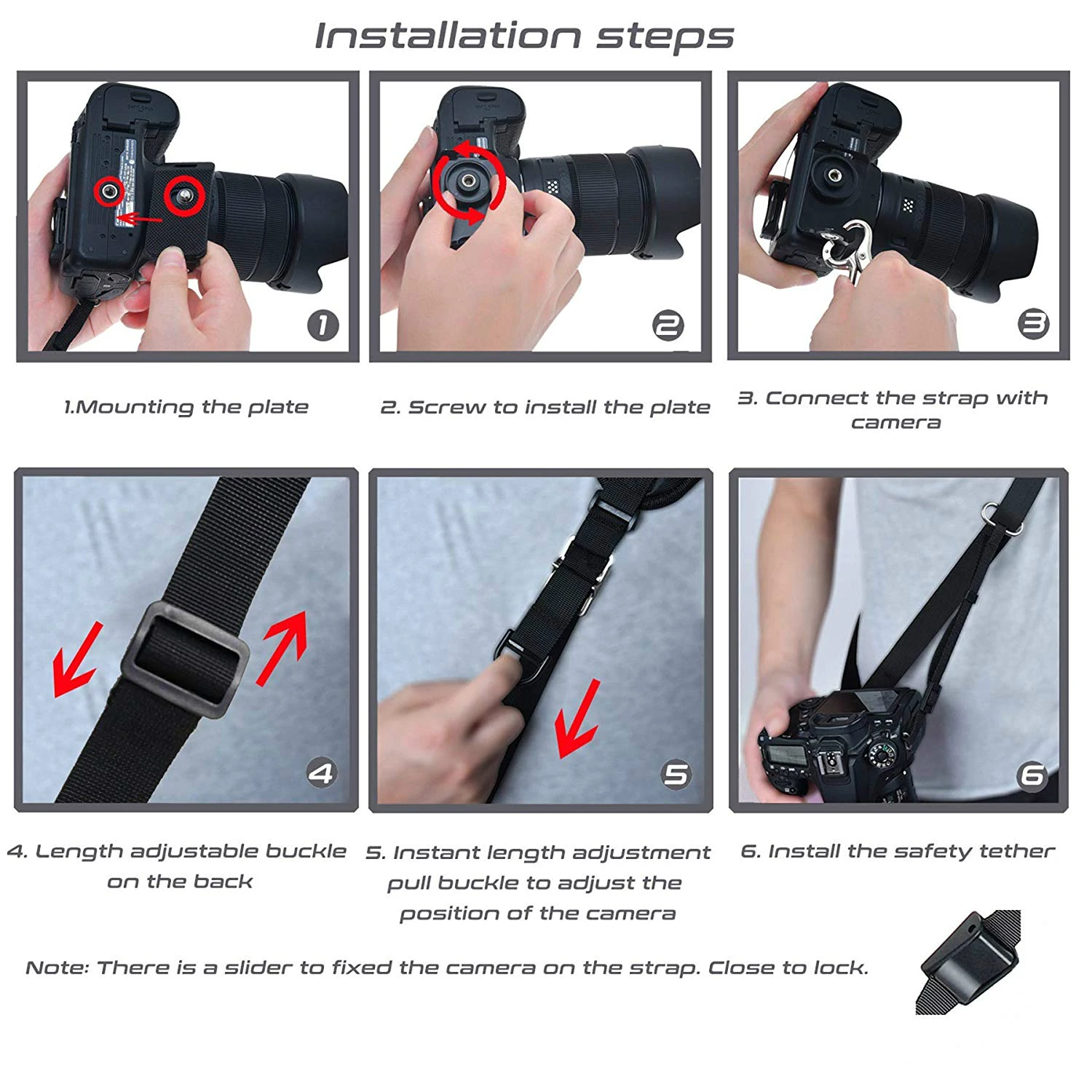 Ремень для камеры с длинным плечом шеи Sling Quick Release DSLR Canon Nikon sony Mirrorless|Ремни камер| |