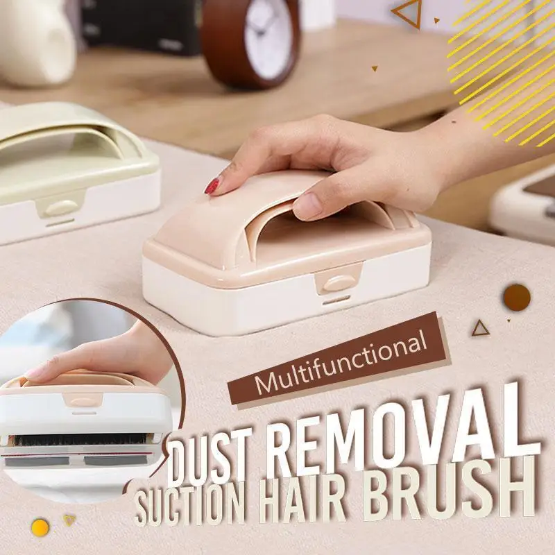 

Multifunctional Dust Removal Suction Hair Brush Dual-size Dust Remover Handheld Brush for Cleaning Hair Dust Home Cleaning Tools