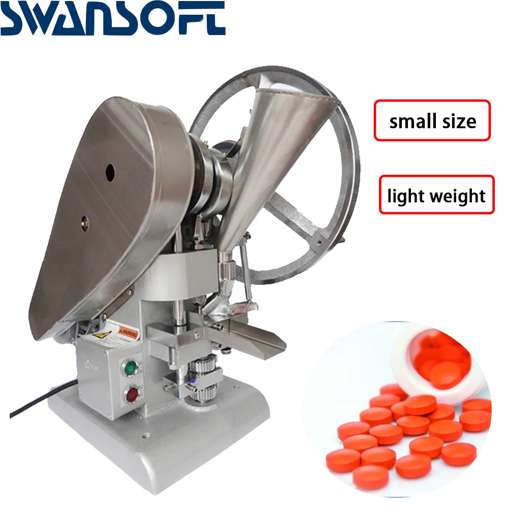 

High quality Electric Pill Press Tablet Press Machine Pressure Press Candy Sugar Milk Maker Single Punch Tablet Making Machine