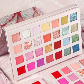 

Shiny 28 Colors Eye Shadow Palette Flashing Matte Shimmer Makeup