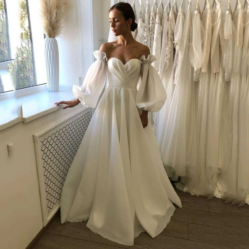 USA製 vintage アイボリー パフスリーブ ウェディングドレス 結婚式