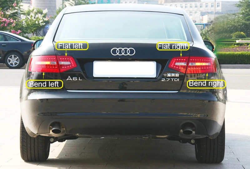 Для audi 2012~ /2009~ 2011 A6L хвост светильник, C7 C6 светодиодный, A4, A6L задний светильник, Q3, Q5, Q7, S3 S4 S5 S6 S7 S8; A6L задний фонарь стайлинга автомобилей