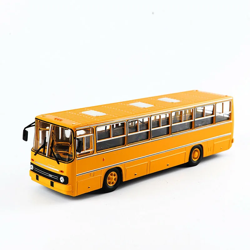 Модель автомобиля, игрушки для фанатов, Коллекционная модель 1/43, масштаб, Советская Россия, Икар, IKARUS-260, модель автобуса, литая под давлением, двухэтажная модель автомобиля 25 см