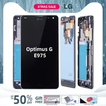 Дисплей для LG Optimus G E975 LCD LS970 F180 E971 E973 в сборе с тачскрином на рамке черный