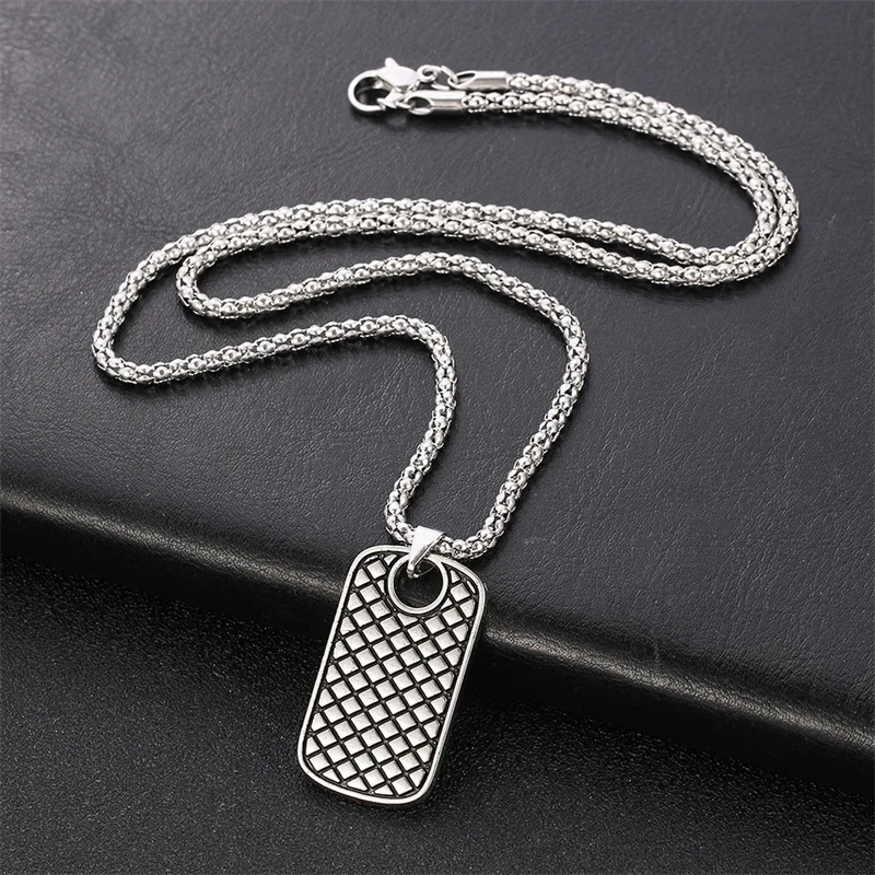 Ожерелье в стиле панк из титановой стали с подвеской виде собаки | Украшения и