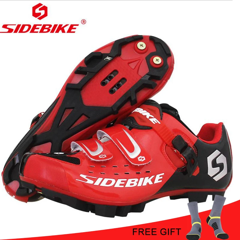 SIDEBIKE Cycling MTB Shoes Men Self-locking Mountain Bike Shoes Professional Breathable Bicycle Racing Sneakers Cycle