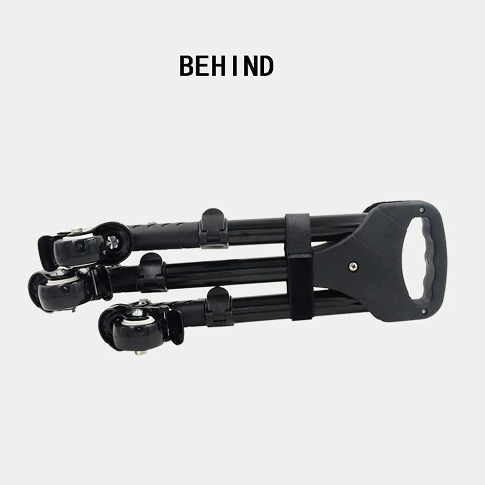 VX-600 Metal Professional Flexible Three-wheel Tripod Leg with Pulley Base Camera Photo Video Holder Lightweight For DSLR Camera