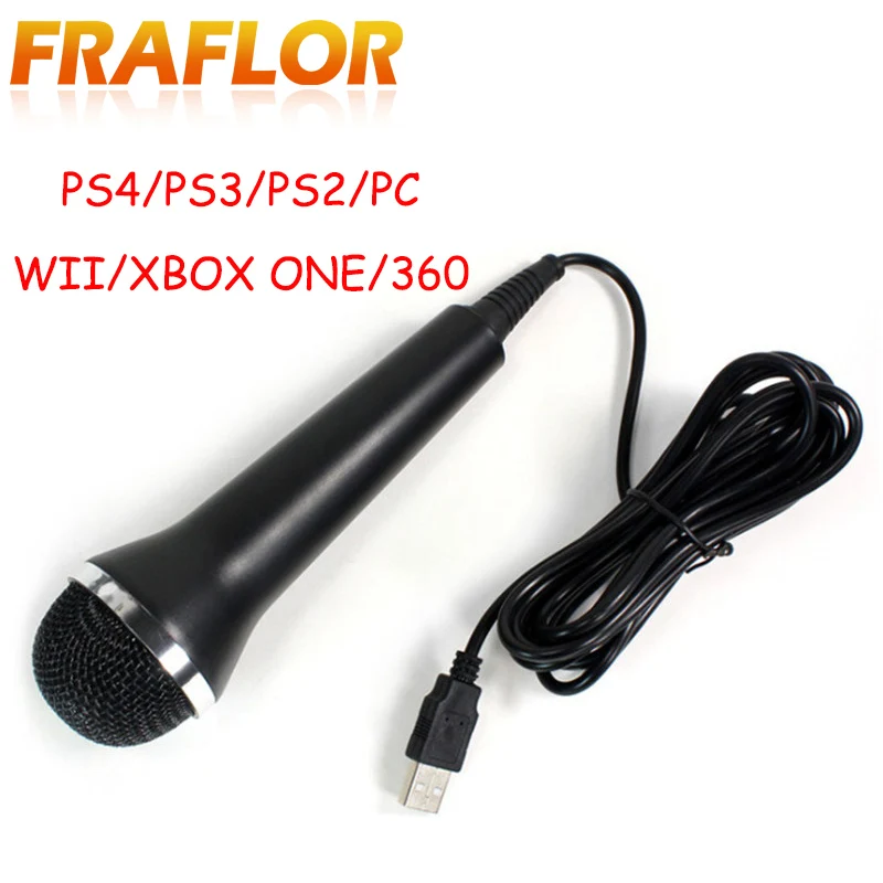 Портативный универсальный караоке микрофон для PS4 PS3 XBOX One 360 PC игр USB видеоигр
