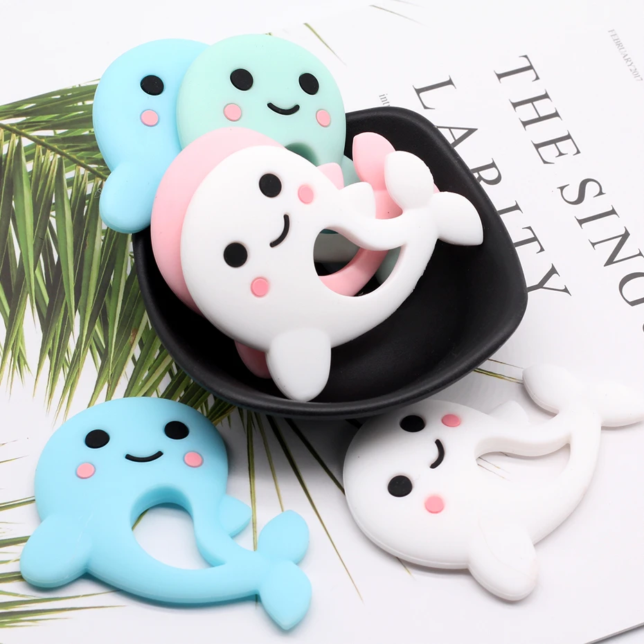

Bpa Free Silicone Teethers Food Grade Tiny Rod Diy Teething Necklace Baby Shower Gifts Cartoon Animals Teether Let's Make 1pc