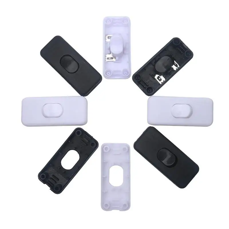 220V 1 PC witch Rocker Button Halfway Inline Switch High-quality Cord Desk Cable Table Lamp Light | Строительство и ремонт