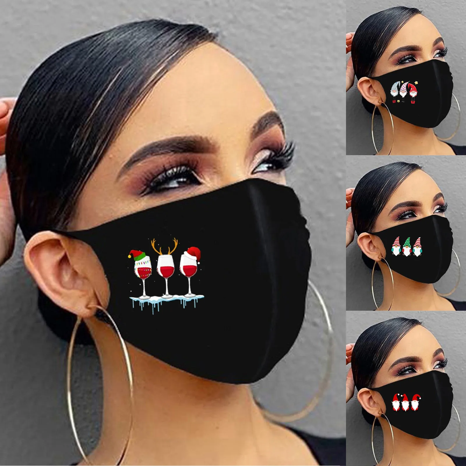 

1pc Mouth Masks for Protection Face Mask Washable Earloop Mask MÃ¡scara para adultos Headband maskÂ forÂ face women Christmas Mask