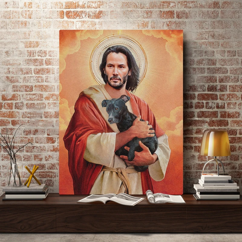Canvas Printed Painting Wall Art Modern Hd Poster Keanu Reeves Meme Jesus Home Decoration Pictures For Living Room Modular Frame Painting Calligraphy Aliexpress canvas printed painting wall art modern hd poster keanu reeves meme jesus home decoration pictures for living room modular frame