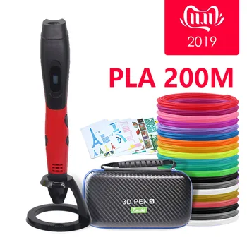 

SMAFFOX 3D Pen With 12 Colors 36 Meter PLA Filament Printing Pen Support ABS and PLA Kids Diy Drawing Pen With LCD Display