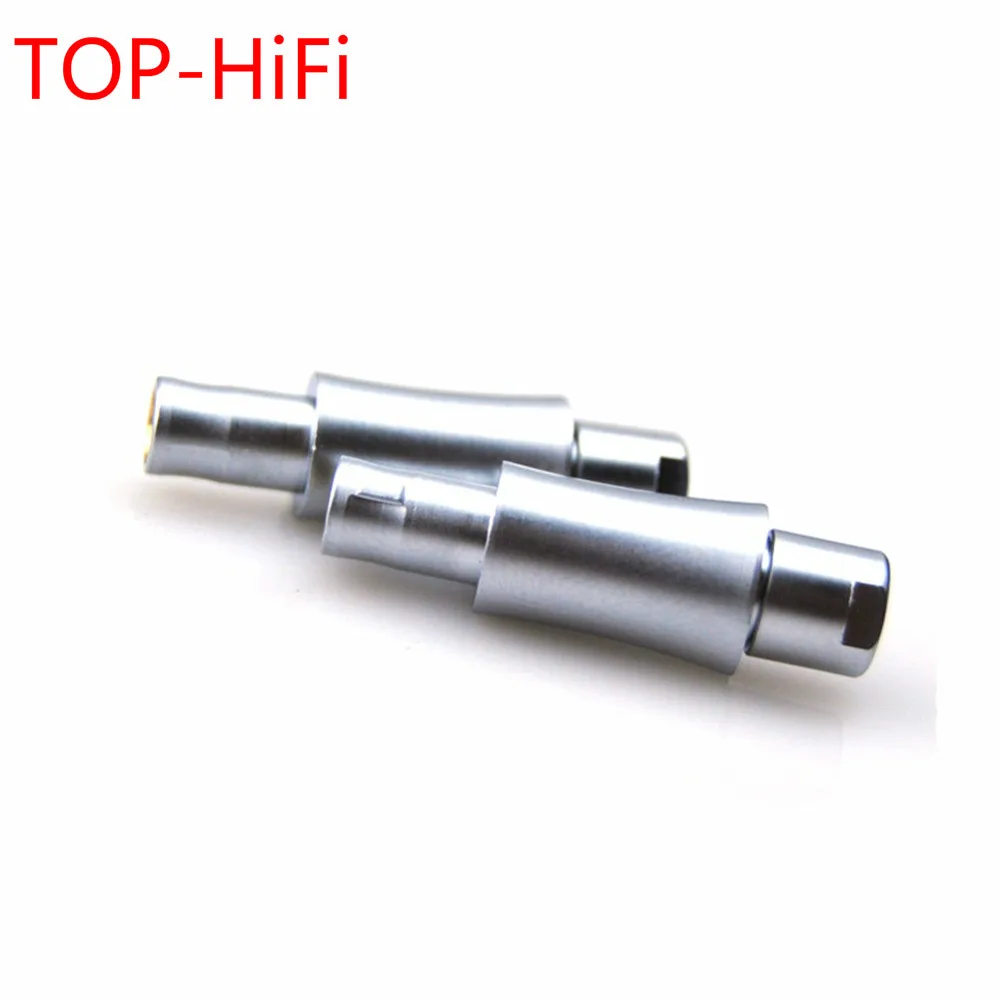 

TOP-HiFi 1 pair Custom Male headphone Pins plug connector parts For hd 800s HD800 HD820 Cable DIY Connectors Adapter