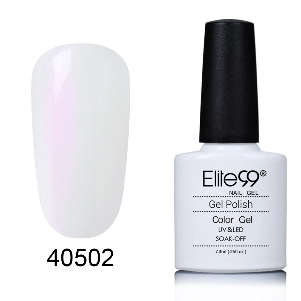 Elite99, цветная бутылка, чистый Гель-лак для маникюра, 7,3 мл, Гель-лак, впитывается, грунтовка для ногтей, верхнее Базовое покрытие, УФ-светодиодный Гель-лак - Цвет: S40502