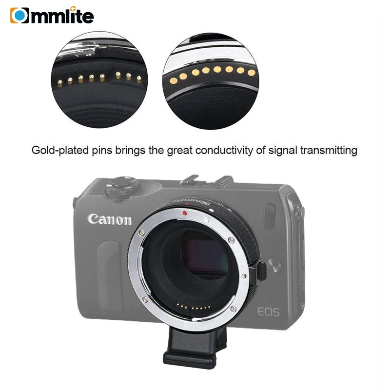 Commlite CM-EF-EOSM электронный адаптер с автофокусом для объектива Canon EF EF-S для камер EOS M EF-M M2 M3 M5 M6 M10 M50 M100