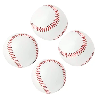 

Practice Baseballs, Reduced Impact Safety Baseballs, Standard 9 Inch Adult Youth Leather Covered Soft Balls Team Game Competitio