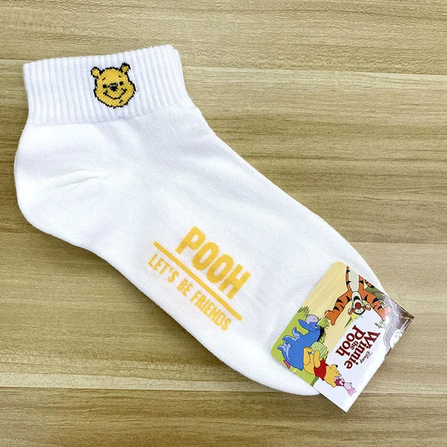 Disney Spring Summer Cartoon Mickey Minnie Donald Duck Daisy Lady Sweet Socks Solid Color Socks 3