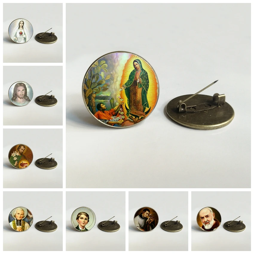 Blessed Virgin Mary Mother of Christian brooch Jesus Christ Christian