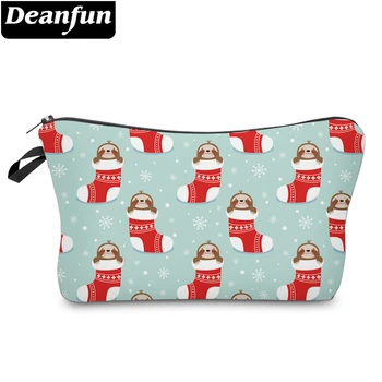 

Deanfun Custom Makeup Bag Cute Sloth Printing Zipper Bag Waterproof Durable Cosmetic Travel Bag 52522