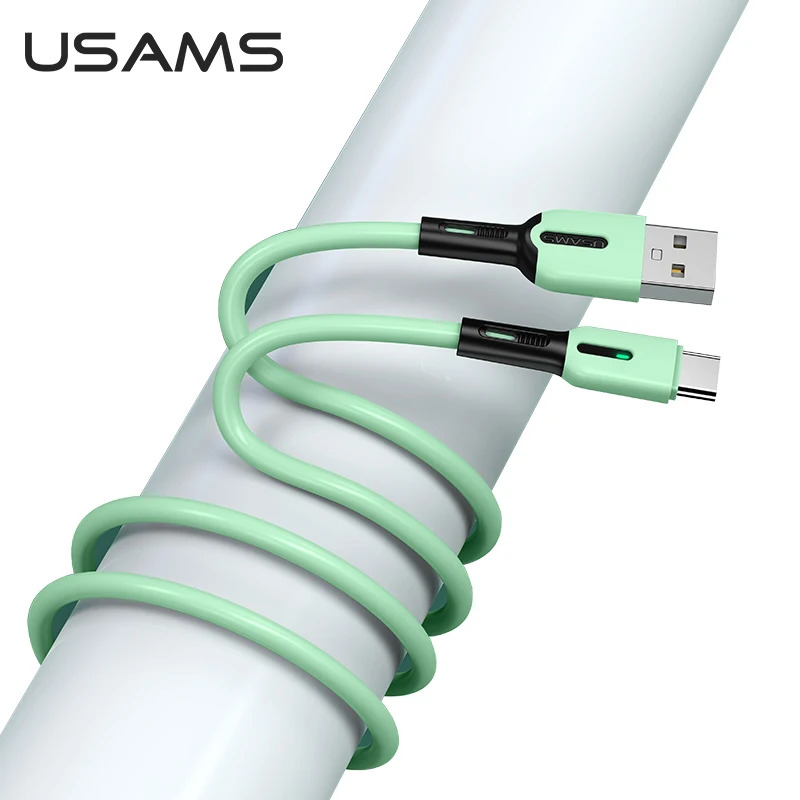 Usb кабель USAMS C Lightning для Iphone Type Xiaomi Redmi 9 Samsung Galaxy S9 Micro USB передачи данных со