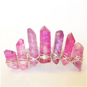 Rose Модные женские Хэллоуин ручной работы повязка-корона для девочек Готический резинки для волос со стразами женские вечерние аксессуары для волос - Цвет: Rose