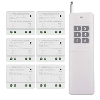 

3000M Long Distance AC 110 V 220 V 6 CH 6CH RF Wireless Remote Control Switch System,Transmitter + Receiver, 433 MHz