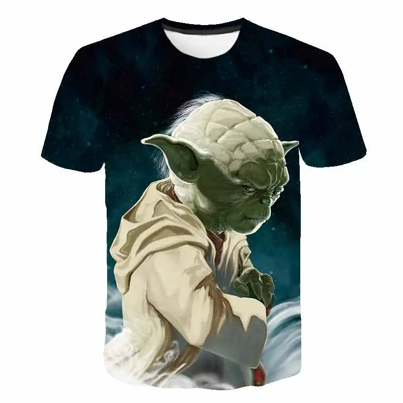 

3 To 14 Years Kids t shirt The Mandalorian Baby Yoda 3d Print Boys Girls tshirt t-shirt casual Cartoon t shirts Tee Teen Clothe
